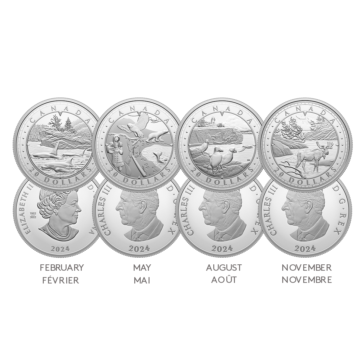 Pure Silver Four-Coin Subscription – This Is Canada: Wondrous Waters (2024)